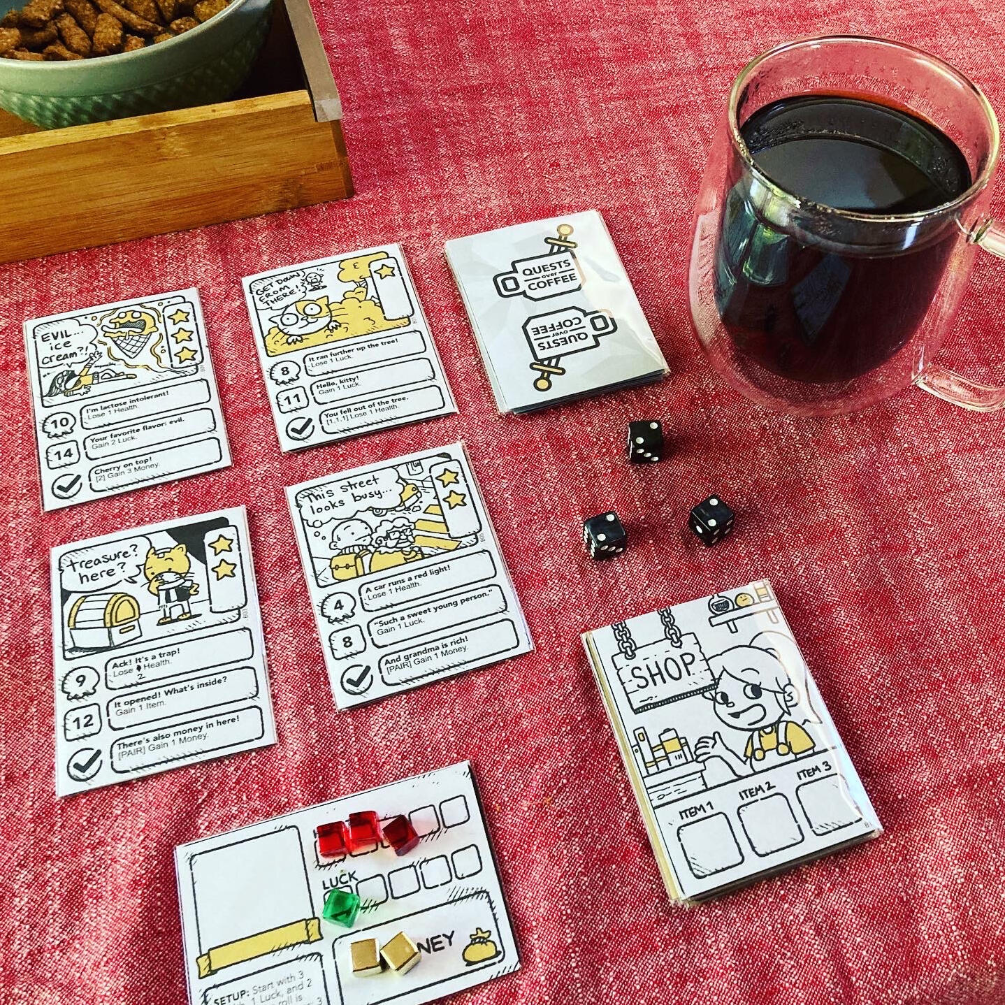 Quests Over Coffee - Game